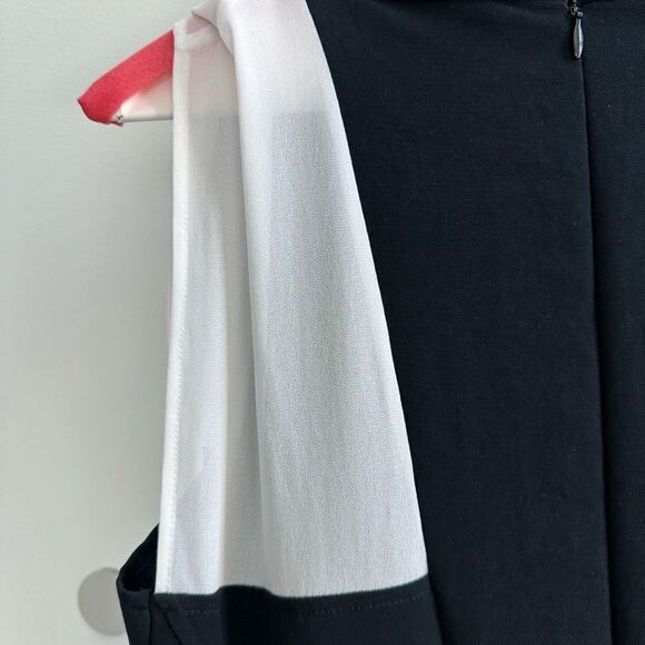 The Kooples black and white sleeveless dress with back zipper. Size large - Picture 14 of 14